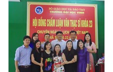 Bộ môn Lịch sử Việt Nam tổ chức chấm Luận văn Thạc sĩ cho Học viên cao học khóa 23